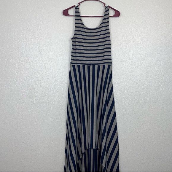 Xhilaration Womens Striped Scoop Neck Sleeveless Asymmetrical Swing Dress Medium - Picture 4 of 10